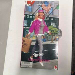 BARBIE Special Edition shopping at Bloomies! big brown bag, credit card w/stand